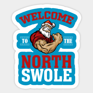 Christmas Weightlifting Workout Sticker